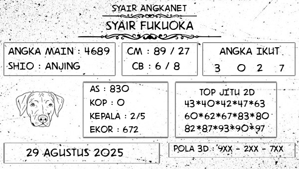 SYAIR ANGKANET - Syair Fukuoka