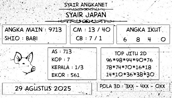 SYAIR ANGKANET - Syair Japan