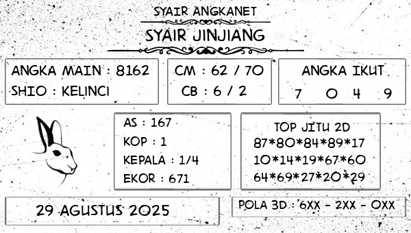 SYAIR ANGKANET - Syair Jinjiang