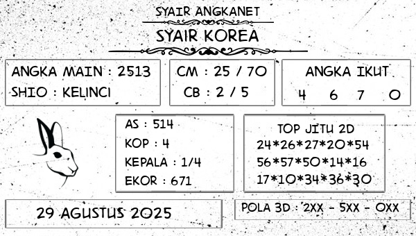 SYAIR ANGKANET - Syair Korea