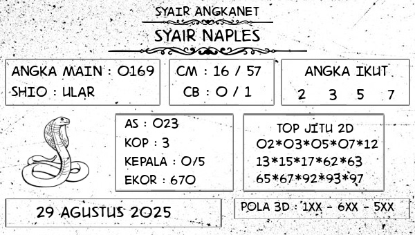 SYAIR ANGKANET - Syair Naples
