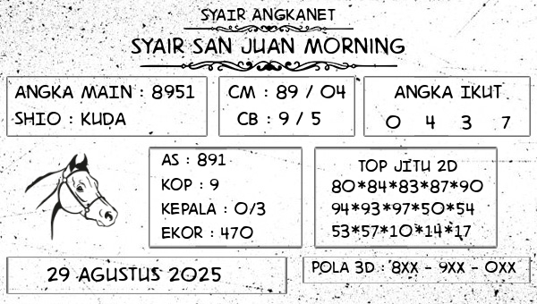 SYAIR ANGKANET - Syair San Juan Morning