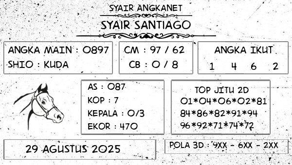 SYAIR ANGKANET - Syair Santiago