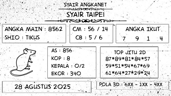 SYAIR ANGKANET - Syair Taipei