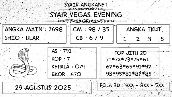 SYAIR ANGKANET - Syair Vegas Evening
