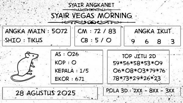 SYAIR ANGKANET - Syair Vegas Morning