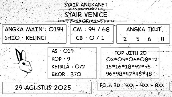 SYAIR ANGKANET - Syair Venice
