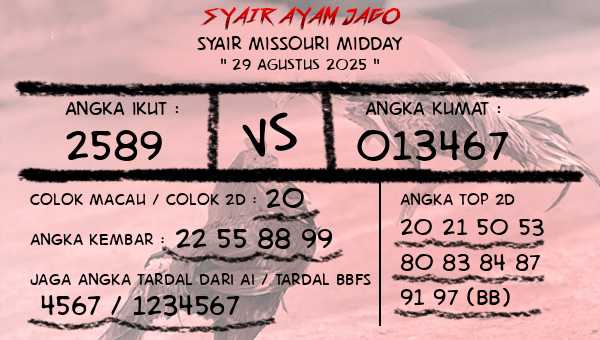 - Syair Missouri Midday