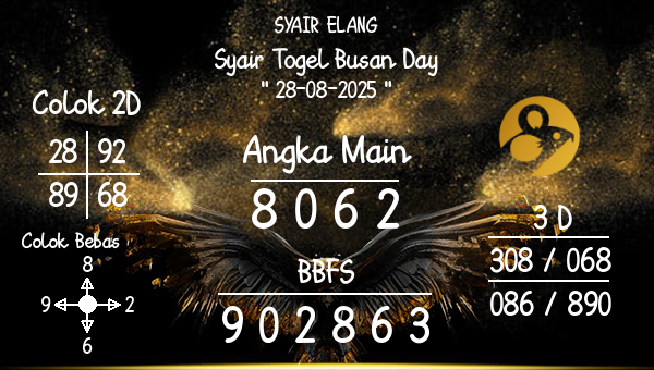 SYAIR ELANG - Syair Togel Busan Day