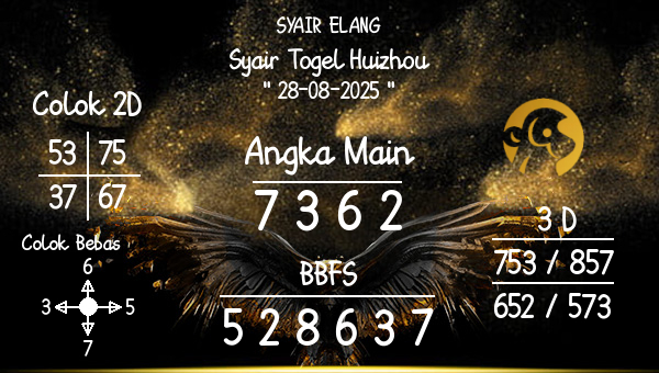 SYAIR ELANG - Syair Togel Huizhou