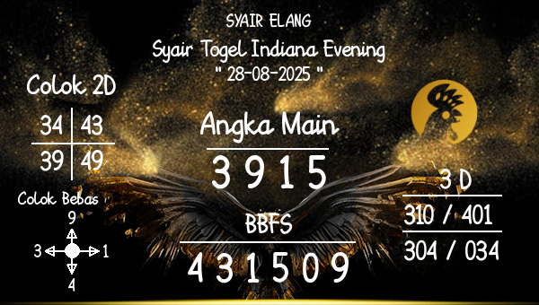 SYAIR ELANG - Syair Togel Indiana Evening