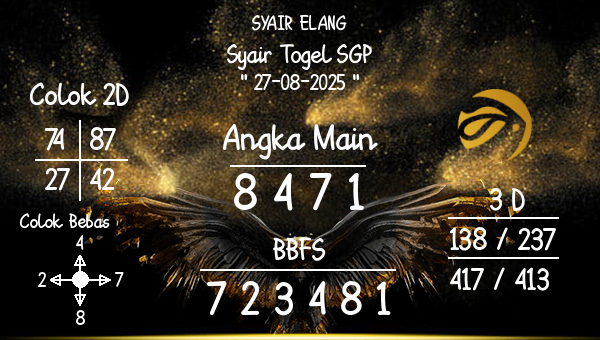 SYAIR ELANG - Syair Togel SGP