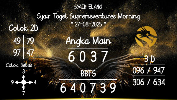 SYAIR ELANG - Syair Togel Supremeventures Morning