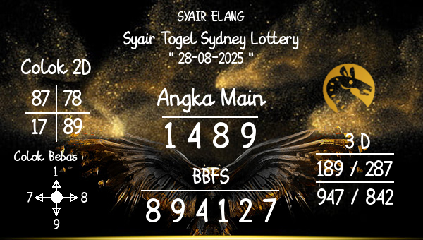 SYAIR ELANG - Syair Togel Sydney Lottery