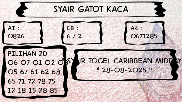Syair Gatot Kaca - Syair Togel Caribbean Midday