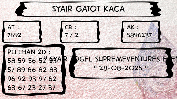 Syair Gatot Kaca - Syair Togel Supremeventures Evening