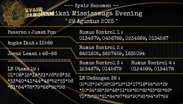 --- Syair Hanoman -- - Prediksi Mississauga Evening