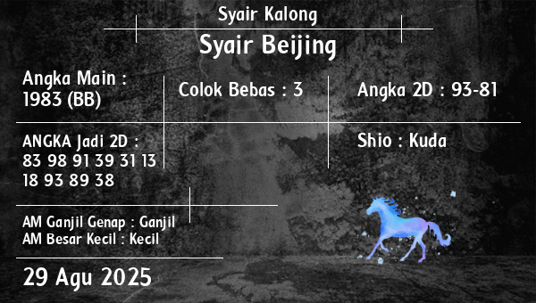 Syair Kalong - Syair Beijing