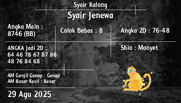 Syair Kalong - Syair Jenewa
