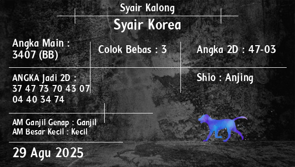 Syair Kalong - Syair Korea