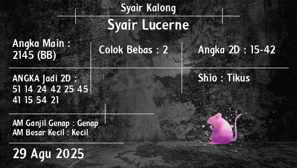 Syair Kalong - Syair Lucerne
