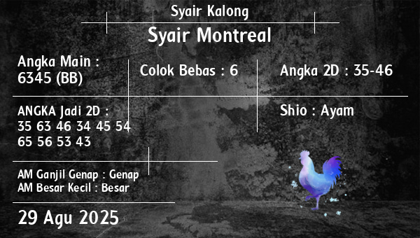 Syair Kalong - Syair Montreal