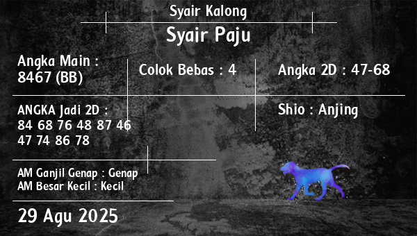 Syair Kalong - Syair Paju