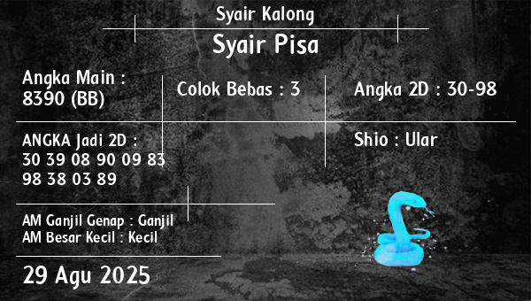 Syair Kalong - Syair Pisa