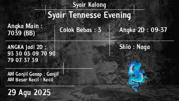 Syair Kalong - Syair Tennesse Evening