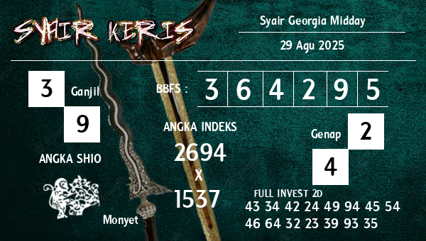  - Syair Georgia Midday