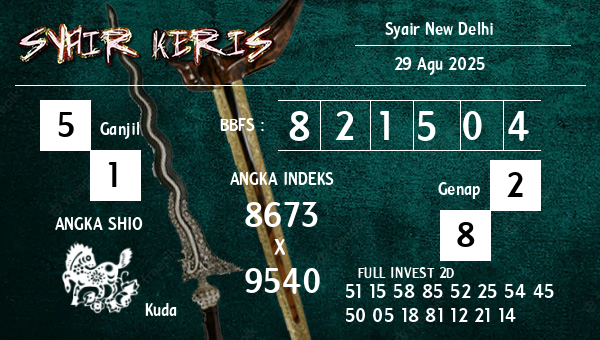  - Syair New Delhi
