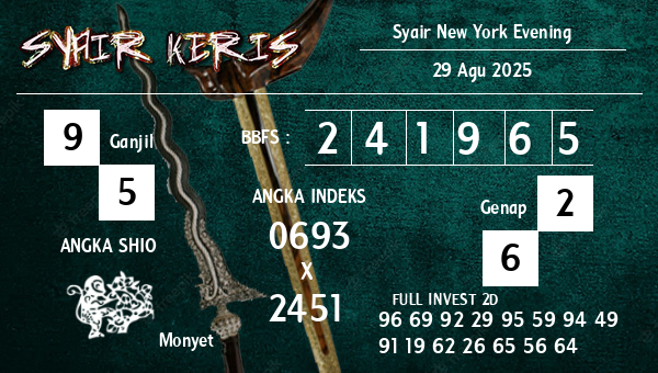  - Syair New York Evening