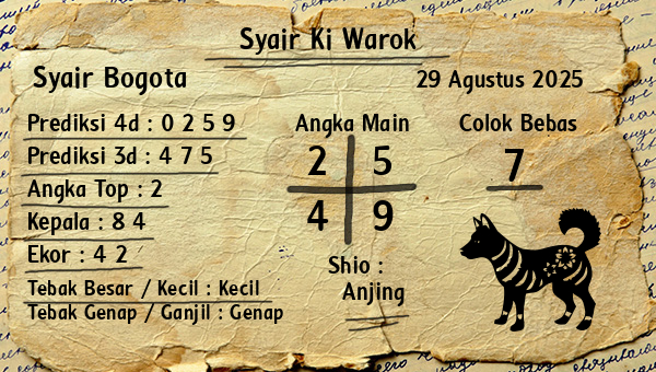 Syair Ki Warok - Syair Bogota
