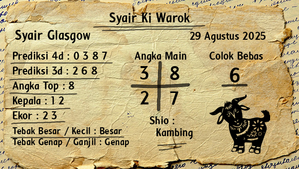 Syair Ki Warok - Syair Glasgow