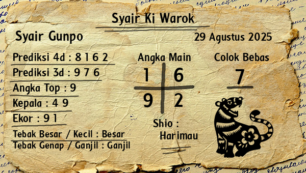 Syair Ki Warok - Syair Gunpo