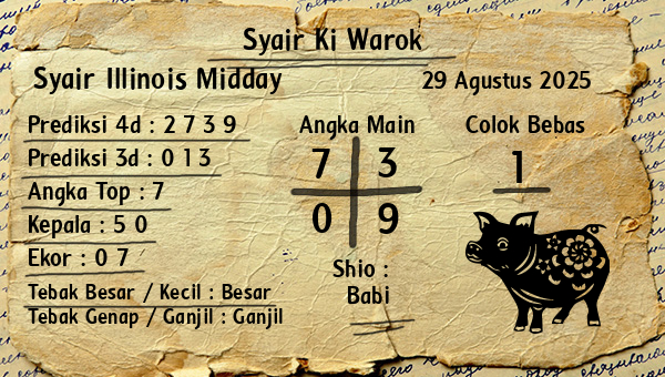 Syair Ki Warok - Syair Illinois Midday