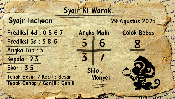 Syair Ki Warok - Syair Incheon