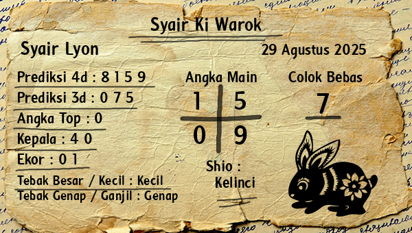 Syair Ki Warok - Syair Lyon