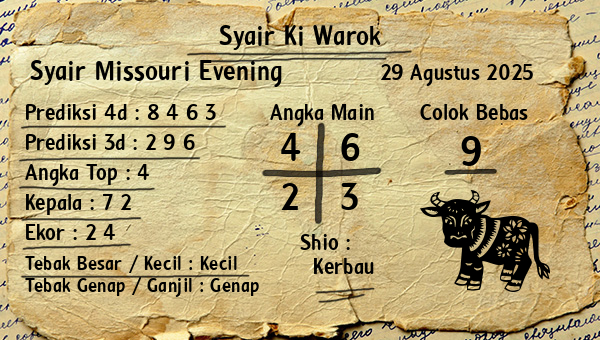 Syair Ki Warok - Syair Missouri Evening