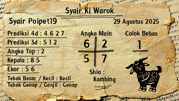 Syair Ki Warok - Syair Poipet19