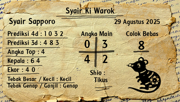 Syair Ki Warok - Syair Sapporo
