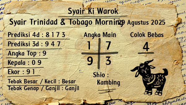 Syair Ki Warok - Syair Trinidad & Tobago Morning