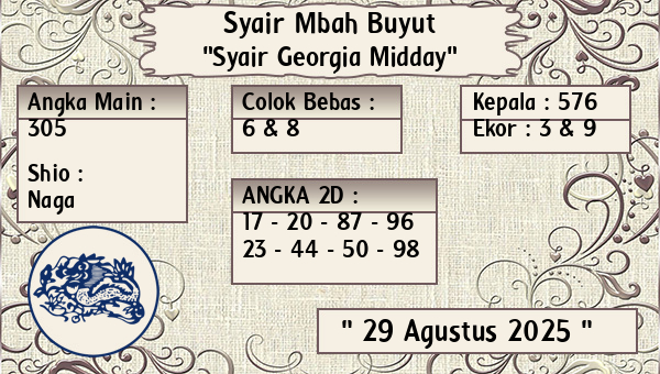 Syair Mbah Buyut - Syair Georgia Midday