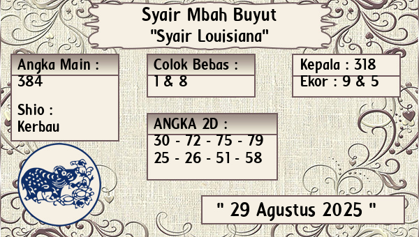 Syair Mbah Buyut - Syair Louisiana