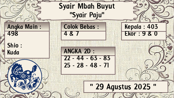 Syair Mbah Buyut - Syair Paju