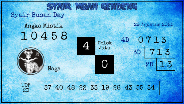  - Syair Busan Day