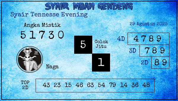  - Syair Tennesse Evening