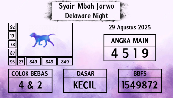 Syair Mbah Jarwo - Delaware Night