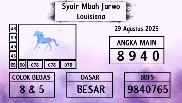 Syair Mbah Jarwo - Louisiana