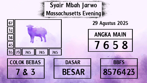 Syair Mbah Jarwo - Massachusetts Evening